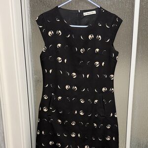 Chic Black and Cream Mini Dress - SM Wardrobe